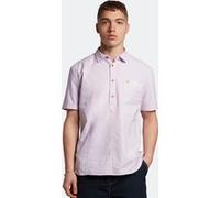 Lyle & Scott Overdyed Panelled Oxford Ss Pullover Shirt Lilac Sky Taille: XS | Casual chemises Outlet | Homme | Mauve