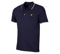 Lyle & Scott Polo de Golf Biologique Extensible Hommes - Marine/Argent - M