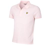 Lyle & Scott Polo de Golf Biologique uni Extensible Homme - Rose Clair - M