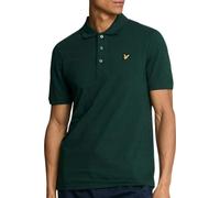 Lyle & Scott Polo Slim Fit vert foncé uni avec logo coton