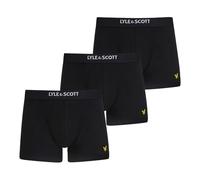 Lyle & Scott pour des Hommes Lot de 3 Malles en Coton Extensible, Noir, M