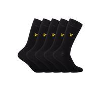 Lyle & Scott Pour des hommes Lot de 5 chaussettes Liam Premium, Noir
