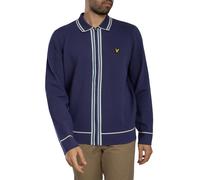 Lyle & Scott Pour des hommes Surchemise zippée en maille à bords relevés, Bleu