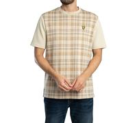 Lyle & Scott Pour des hommes T-shirt tartan décontracté pour le printemps, Beige