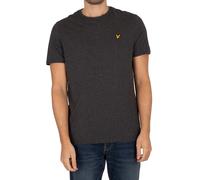 Lyle & Scott Homme T-Shirt Uni en Coton Bio, Charcoal Marl, M
