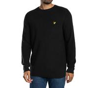 Lyle & Scott Pour des hommes Tricot côtelé technique, Noir