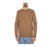 Lyle & Scott - Pull Ras du Cou en Coton et Mérinos - Homme - Pulls - Beige - Taille: S
