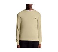 Lyle & Scott - Pull Ras du Cou en Coton Mérinos - Homme - Pulls - Beige - Taille: L