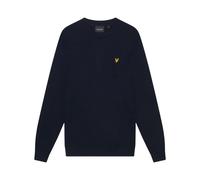 Lyle & Scott - Pull Ras du Cou en Coton Mérinos - Homme - Pulls - Bleu - Taille: S