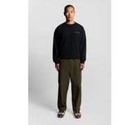 Lyle & Scott Script Brushback Crew Neck Sweatshirt Dark Navy Taille: L | Pulls Outlet | Homme | Bleu
