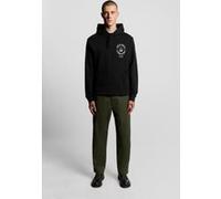 Lyle & Scott Ship Insignia Graphic Hoodie Jet Black Taille: S | Sweatshirts à capuche Outlet | Homme | Le Noir