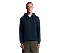 Lyle & Scott Sweat à capuche zippé pour homme, en gris, sweat à capuche basique zippé, avec fermeture éclair, pull d'hiver chaud, veste de survêtement en 100 % coton, Z271 Dark Navy, XL