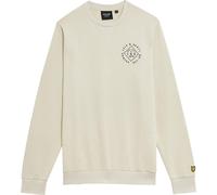 Lyle & Scott - Sweat à col rond pour homme GT6424 (L) (Couleur crème)