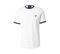 Lyle & Scott T-Shirt 'Ringer' bleu nuit / jaune / blanc, Taille XL