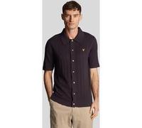 Lyle & Scott Textured Stripe Polo Dark Navy Taille: M | Casual chemises Outlet | Homme | Bleu