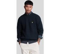 Lyle & Scott Waffle Knit Jumper Dark Navy Taille: M | Pulls Outlet | Homme | Bleu