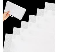 LYLIDIA 6 Pièces Canevas Sac Blanc 14 CT Grilles en Plastique Feuilles de Toile en Maille Écran pour Bricolage Broderie l'Artisanat Projets de Crochet (28 x 21 cm)