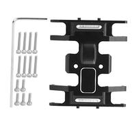 Lylithuif 1/24 Simulation Voiture en Alliage d'aluminium boîte de Vitesses Plaque antidérapante Haute résistance usinée CNC Noir anodisé pour SCX24 90081 AXI00002 RC Accessoire