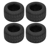 Lylithuif 4 pièces pneus de Roue de Voiture RC 115 mm Bande de roulement en Caoutchouc Durable Haute Performance avec Cadre de Roue en Plastique pour Voitures RC à l'échelle 1/10 ZD Racing