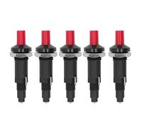 Lylithuif Allumeur piézo-électrique à Bouton Poussoir, 5 pièces, 1 Sortie 2, Coque en PP pour la Cuisine en Plein air, Remplacement de Briquet de Cuisine