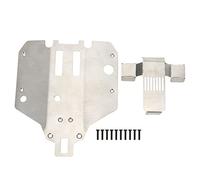 Lylithuif Armure de châssis de Voiture RC, Protecteur d'essieu arrière, pièces de Mise à Niveau en Acier Inoxydable pour Feiyue FY03 FY06 FY07, échelle 1/12, Voitures RC Tout-Terrain,