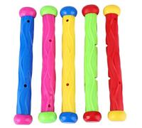 Lylithuif Bâtons de plongée pour Piscine pour Enfants, 5 pièces, bâtons d'entraînement sous-Marin en PVC de Couleur vive pour Enfants, Plaisir Aquatique d'été, Pratique de Natation sûre et