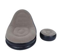 Lylithuif Canapé inclinable Pliable Gonflable avec Repose-Pieds, mobilier de Salon Portable et Confortable pour Salon, Balcon, Jardin, Camping, Voyage, Plage, extérieur, matériau de Flocage