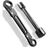 Lylithuif Clé d'arrêt d'angle, outil de plombier professionnel à double extrémité pour l'installation de plomberie et l'entretien du véhicule, fabriqué en acier durable, léger et portable