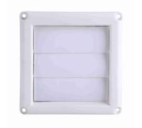 Lylithuif Couvercle de grille d'aération en plastique, grille de Ventilation de conduit mural à 3 rabats avec filet blanc 15x15 cm ou 20x20 cm pour la Ventilation murale de plafond de (15 * 15cm)