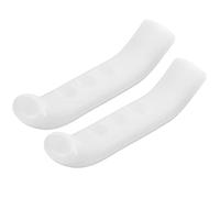 Lylithuif Couvercle de levier de frein de vélo en Silicone, manchon de Protection de poignée de frein à engrenage fixe pour vtt, pour vélos de route et de montagne, blanc, paquet de 2