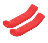 Lylithuif Couvercle de poignée de frein de vélo, manchon de protection antidérapant en silicone pour levier de frein de vélo de montagne de route, paquet de 2, haute qualité, Durable et (Rouge)