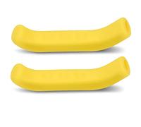 Lylithuif Couvre-levier de frein de vélo poignées en silicone de qualité supérieure protecteur imperméable antidérapant pour vélo de route vélo de montagne accessoire de cyclisme rouge bleu (Jaune)
