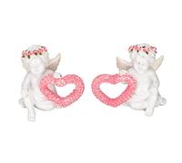 Lylithuif Décoration d'ange d'amour en résine synthétique, Sculpture d'ange à Collectionner pour la Maison, Le Jardin, la terrasse, Le Porche, Le Bureau, la décoration de Bureau, 10 cm,