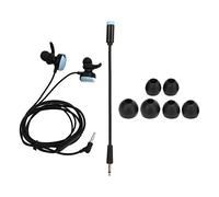 Lylithuif Écouteurs filaires de 3,5 mm, Haute sensibilité, Suppression du Bruit, qualité sonore Claire avec Microphone pour Smartphones et appareils, câble en Plastique et métal de 1,2 m (Bleue)