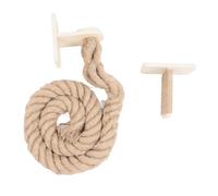 Lylithuif Grimpeur Mural en Corde pour Chat, Structure Stable, Poteau à gratter interactif Multifonctionnel pour la Maison, Usage intérieur, Corde de Jute en contreplaqué avec 8 vis
