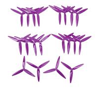 Lylithuif Hélice à Trois pales Hélice de Drone à 3 pales Hélices de Remplacement légères en Polycarbonate Durable pour Drones de Course FPV 10 Paires 7040 7 Pouces 8 Pouces (Violette)