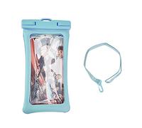 Lylithuif Housse de Pochette étanche Flottante Universelle en TPU pour téléphone Portable avec lanière pour la Natation, la plongée, la Navigation de Plaisance, la Pluie, Les téléphones (Bleue)