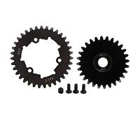 Lylithuif Jeu de pignons d'engrenage Droit RC 35T en Acier M1.5, Durable, résistant à l'usure, roulement Lisse, Faible Bruit pour véhicule télécommandé TRAXXAS 1/5 6S 8S (28T)