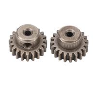 Lylithuif Jeu d'engrenages de Moteur RC, pignon en Acier Durable, Facile à Installer, Haute Performance M0.6 20T pour Voitures télécommandées 1/12 1/16, 2 pièces