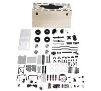 Lylithuif Kit de Construction de Voiture RC DIY 1/8 4WD Camion Tout-Terrain RC Kit d'auto-Assemblage de Voiture sur chenilles avec Moteur au méthanol pour Collection à Domicile Cadeau