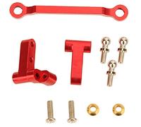 Lylithuif Kit de Mise à Niveau Durable en Alliage d'aluminium, tringlerie de Direction de Voiture RC pour Voitures télécommandées 1/18 A949 A959B A969 A979 K929, Bleu, Rouge, Or (Rouge)