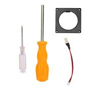 Lylithuif Kit de montage de ventilateur pour impression 3D, Kit de remplacement pour Console de jeu, cadre de ventilateur de refroidissement pour Noctua, matériau ABS noir 40x40x10mm