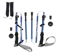 Lylithuif Lot de 2 bâtons de randonnée en Alliage d'aluminium réglables Super légers et Robustes pour la randonnée, l'escalade, la Marche, Les activités de Plein air, 110 cm à 130 cm (Bleue)