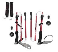 Lylithuif Lot de 2 bâtons de randonnée en Alliage d'aluminium réglables Super légers et Robustes pour la randonnée, l'escalade, la Marche, Les activités de Plein air, 110 cm à 130 cm (Rouge)