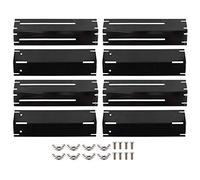 Lylithuif Nexgrill Lot de 4 plaques chauffantes réglables en Acier Inoxydable pour Barbecue Brinkman Char Broil Master Forge Noir 30 à 53,3 cm