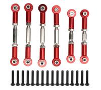 Lylithuif Pièces de Mise à Niveau de Support de Base de Tige de Traction en métal de Support de Tige RC pour Senton Granite Big Rock 1/10 RC Voiture en Alliage d'aluminium 6 pièces avec vis (Rouge)