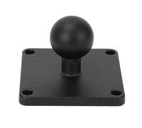 Lylithuif Plaque d'adaptation à Montage sur Boule 1 Pouce en Alliage d'aluminium et Caoutchouc, Plaque d'adaptation Universelle pour Bateaux, Kayaks, Semi-camions, Voitures, camions, Tapis