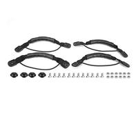 Lylithuif Poignée de canoë, poignée de kayak, boucle fixe, durable, confortable, poignées latérales rembourrées avec vis en acier inoxydable pour canoë-kayak, pirogue, poignée en plastique