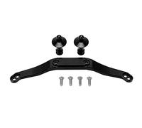 Lylithuif Poteau de Montage de carrosserie Avant et arrière RC, Remplacement Universel en Alliage d'aluminium, Durable, Haute résistance, Performance Stable, Support de Montage de Coque (Noire)