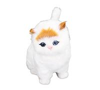 Lylithuif Poupée de Chat en Plastique 16x10cm, Jouet en Peluche réaliste avec Son de Miaou, Cadeaux pour Enfants, décoration de la Maison